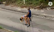 wow, wife cheats on husband in public after car breakdown, unbelievable betrayal!