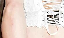 새엄마 애널 창녀, 남편 일하는 동안 의붓아들과 자위해