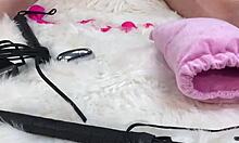 I oiled her up for massage, then fucked her pussy and ass with dildo 😍