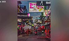 asian gogo stripper performing pole dance in soi6