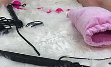 I oiled her up for massage, then fucked her pussy and ass with dildo 😍