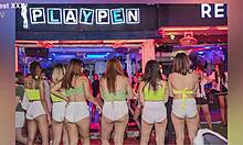 asian gogo stripper performing pole dance in soi6