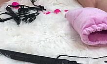 I oiled her up for massage, then fucked her pussy and ass with dildo 😍