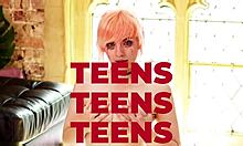 18-Year-Old Ellie Shou Bangs Herself Hard in School Uniform