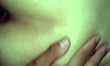 Intriguing contrast: Skinny Mexican teen with big ass in homemade video.