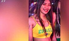 asian gogo stripper performing pole dance in soi6