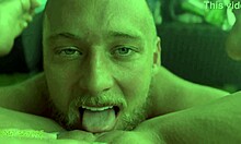 Blue-Eyed Wife Eats Pussy in POV Muff Diving Orgasm