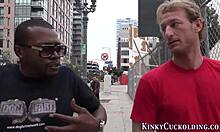 Teen sucking monster cock interracial!