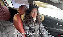 Katty West fucks boyfriend in car for quickie breakup