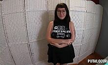 Putalocura features a huge cock cumming in the pussy of chubby Spanish beauty Meraki.