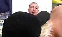 I, an Italian blonde milf, masturbate with a young 18+ cock at home