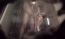 Watch us, amateur couple giving horny handjobs in the shower.