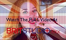 victoria greene works a cock under the milking table in uniform, ending with cum all over her