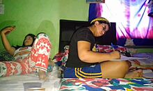 I masturbate my big pussy while stepsister does homework