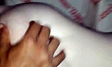 Skinny white chick takes big black cock doggystyle in tight pussy