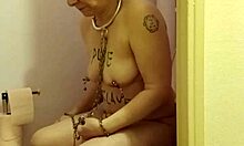 Bound slave endures outdoor humiliations with uro session