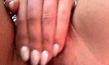 Jerk Off to Hairy Pussy Close-Up with Big Tits and Ripped Pantyhose.