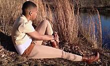 i can't get enough of this sexy red slut with big ass