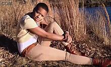 i can't get enough of this sexy red slut with big ass