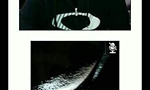 Juicy lucy teases with wet ass and big tits in interracial cam2cam session.