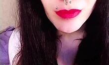 I sees the hot brunette backstage, she's so sexy in her uniform