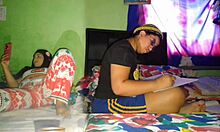 I masturbate my big pussy while stepsister does homework