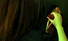 Nurse Visits Gloryhole After Shift in Sexy Cosplay Lingerie Outfit