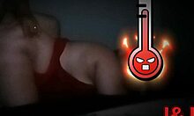 Latina amateur poses playfully on all fours for her partner