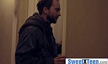 Cute Petite Teen Dominated By Creepy Big Dick