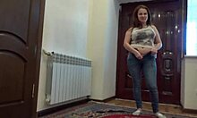 Milf Fucks Anal And Jerks Hairy Pussy On Floor