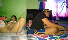 I masturbate my big pussy while stepsister does homework