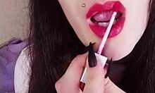 I sees the hot brunette backstage, she's so sexy in her uniform