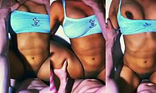 stepsister smiles at naked man, anticipating intense night