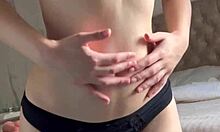 I saw this cute girl masturbatin' with a dildo, oh man!