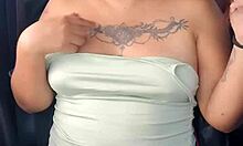 latina whore flashes tits and panties in car on highway