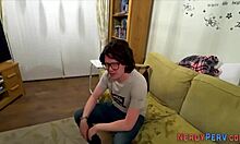 newbie receives oral from leeds nerd