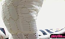 two beautiful teen muses angel and melissa do striptease