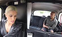 Bald guy bangs busty British cab driver in backseat fun! 🚖