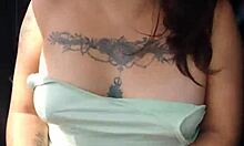 latina whore flashes tits and panties in car on highway