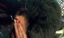 stepmom face-fucked cum on jacket