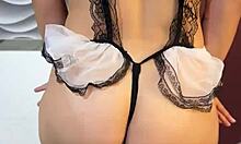 In session one, the beautiful latina strips and performs a sexy dance with clothes ripped