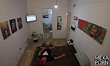 Doña Susi, mature Mexican, bangs a young guy for porn fame