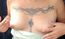 latina whore flashes tits and panties in car on highway