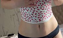 I saw this cute girl masturbatin' with a dildo, oh man!