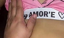 my stepfather gets horny in my pajamas and cums on my bed