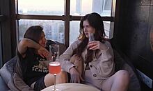 roommate obsessed with big cock in dorm threesome