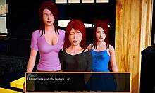 my new family gathers for a casual redhead teen gathering