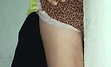 This redhead nympho gets a quick fuck in public with her amateur partner