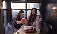 roommate obsessed with big cock in dorm threesome