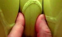 rubbing my wet pussy through tight leggings feels so good